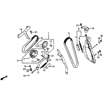 CAM CHAIN + TENSIONER