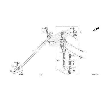 REAR BRAKE MASTER        CYLINDER