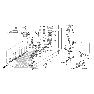 FRONT BRAKE MASTER       CYLINDER (CBR1000RR)