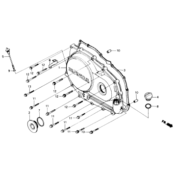 RIGHT CRANKCASE COVER