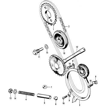 CAM CHAIN + CHAIN TENSIONER