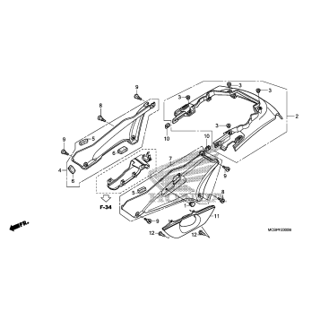 SIDE COVER@REAR COWL