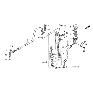 REAR BRAKE MASTER        CYLINDER