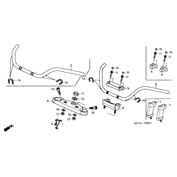 HANDLEBAR + TOP BRIDGE