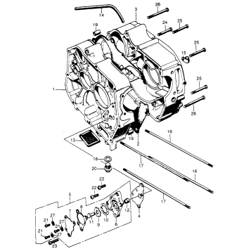 CRANKCASE + OIL PUMP