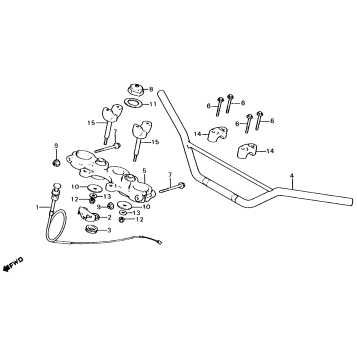 HANDLEBAR + TOP BRIDGE 79