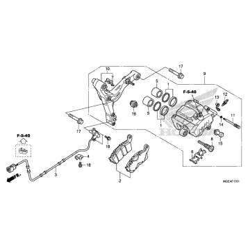 REAR BRAKE CALIPER (2)