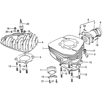 CYLINDER + CYLINDER HEAD