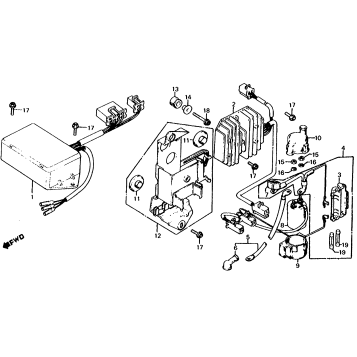 ELECTRIC PLATE + C.D.I. UNIT 80