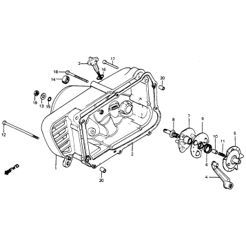 RIGHT CRANKCASE COVER