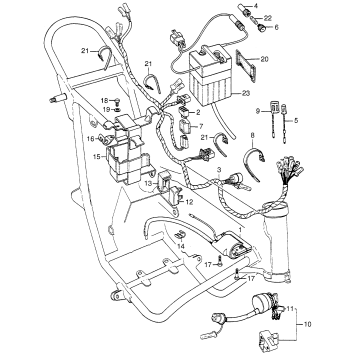 WIRE HARNESS + BATTERY