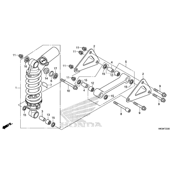 REAR SHOCK ABSORBER (1)