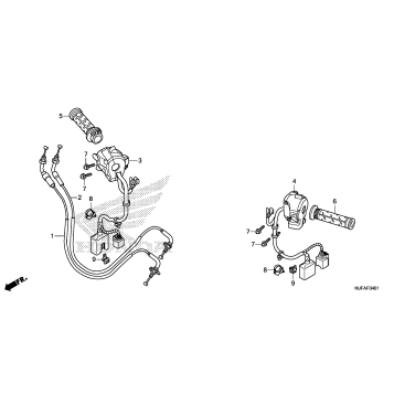 HANDLE LEVER + SWITCH + CABLE (2)