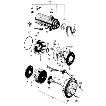 STARTING MOTOR + ALTERNATOR