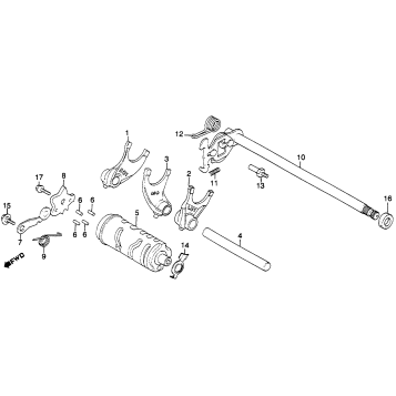 SHIFT DRUM + SHIFT FORK