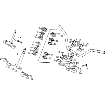HANDLEBAR + TOP BRIDGE + STEM