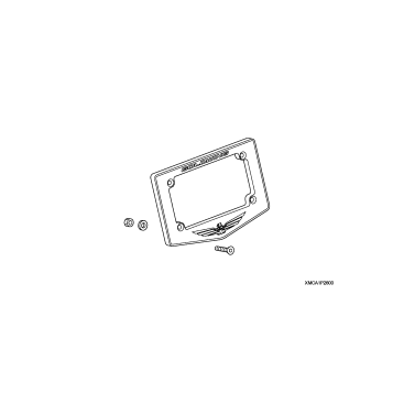 LICENSE PLATE FRAME      (CHROME)