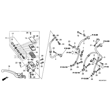 FRONT BRAKE MASTER       CYLINDER (2)
