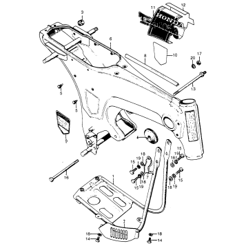 FRAME + CRANKCASE PROTECTOR