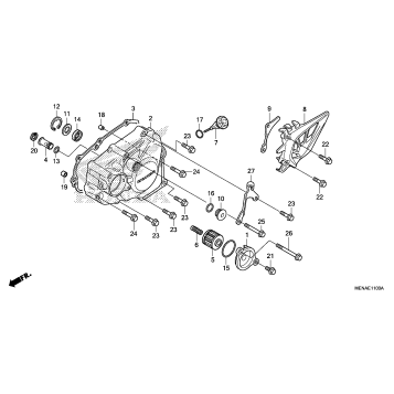 LEFT CRANKCASE COVER