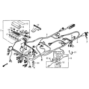 GL1200L WIRE HARNESS 85