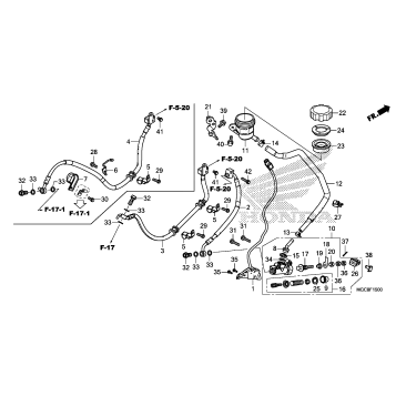 REAR BRAKE MASTER        CYLINDER