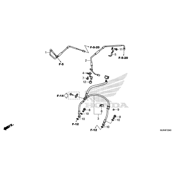 FRONT BRAKE HOSE (ABS)