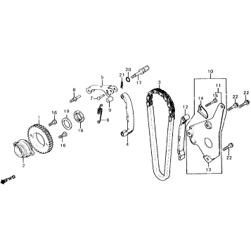CAM CHAIN + TENSIONER