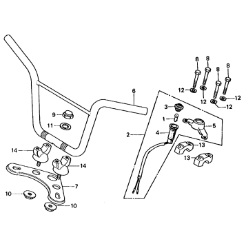 HANDLEBAR + TOP BRIDGE 79
