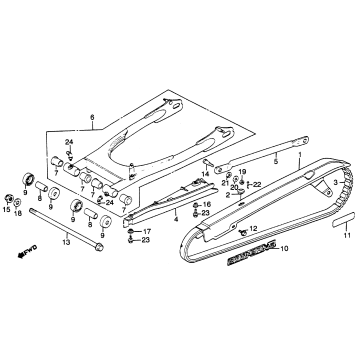 SWINGARM + CHAIN CASE 83