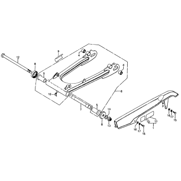 SWINGARM + CHAIN CASE