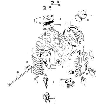 CYLINDER HEAD COVER + SPARKPLUG