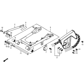 SWINGARM + CHAIN CASE 79