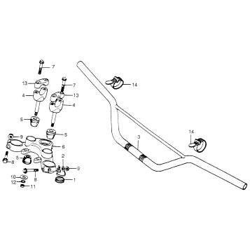 HANDLEBAR + TOP BRIDGE