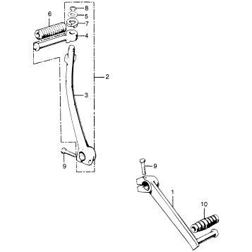 KICK STARTER ARM + CHANGE PEDAL