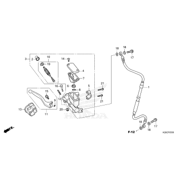 FRONT BRAKE MASTER       CYLINDER