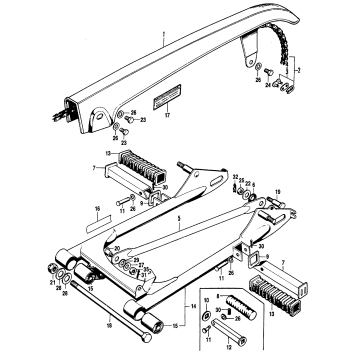 SWINGARM + CHAIN CASE