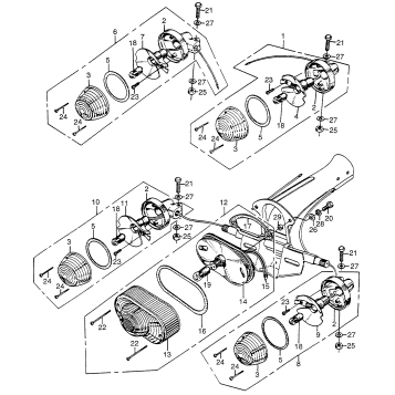 CA175 TURN SIGNAL + TAILLIGHT