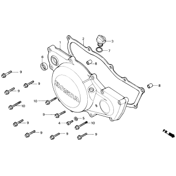 RIGHT CRANKCASE COVER 84