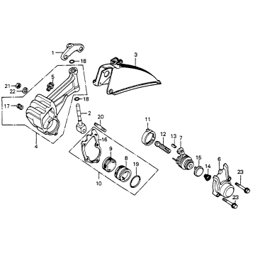 FRONT BRAKE CALIPER 76,78