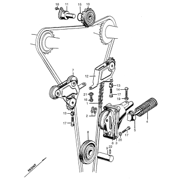 CAM CHAIN + TENSIONER
