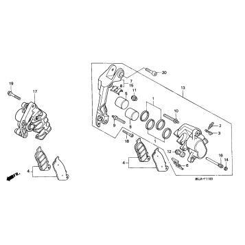 FRONT BRAKE CALIPER (1)