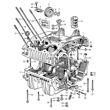 UPPER & LOWER CRANKCASE