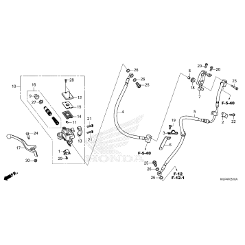 FRONT BRAKE MASTER       CYLINDER
