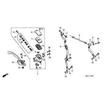 FRONT BRAKE MASTER       CYLINDER