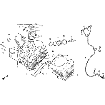 CYLINDER + FRONT CYLINDER HEAD