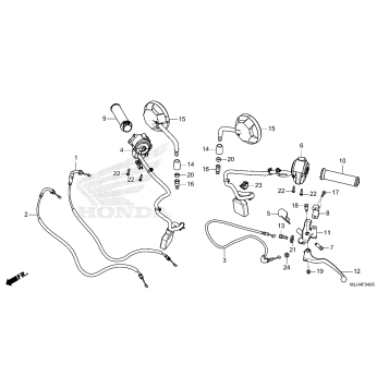 HANDLE LEVER@SWITCH@CABLE@MIRROR