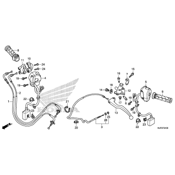 HANDLE LEVER@SWITCH@CABLE