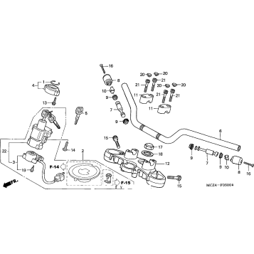 HANDLEBAR + TOP BRIDGE