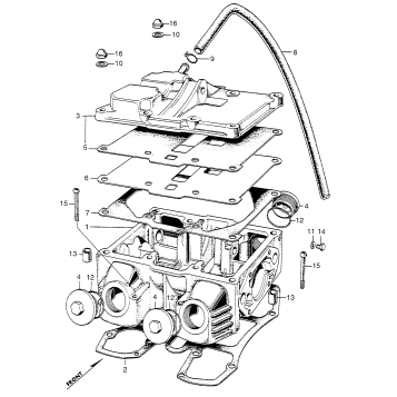 CYLINDER HEAD COVER + CAMCASE